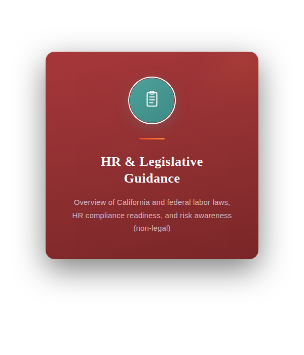 BBOP Center Business Consulting Services - HR Compliance & Legislative Guidance