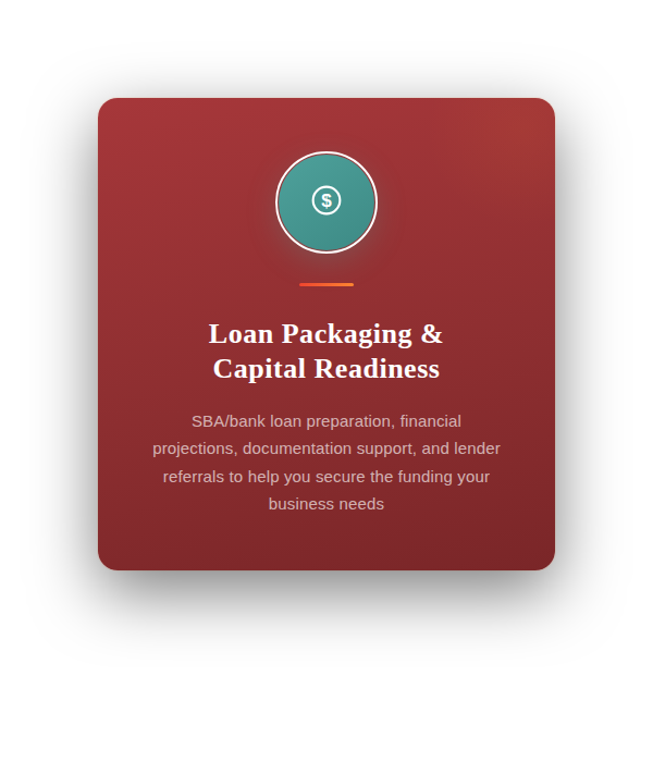 BBOP Center Business Consulting Services - Loan Packaging & Capital Readiness
